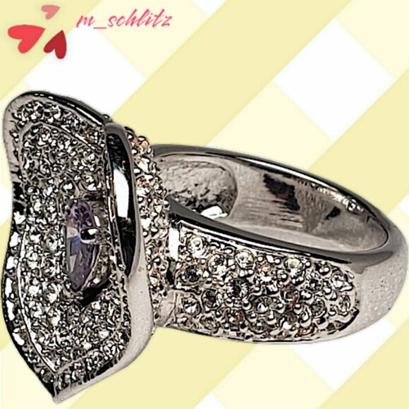 NWT - Camille Lucie's Heart Halo Promise Ring - Size 9 - Picture 2 of 5